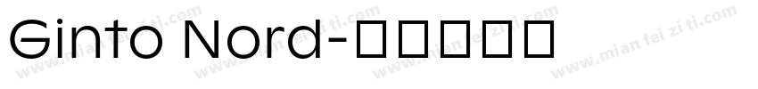 Ginto Nord字体转换
